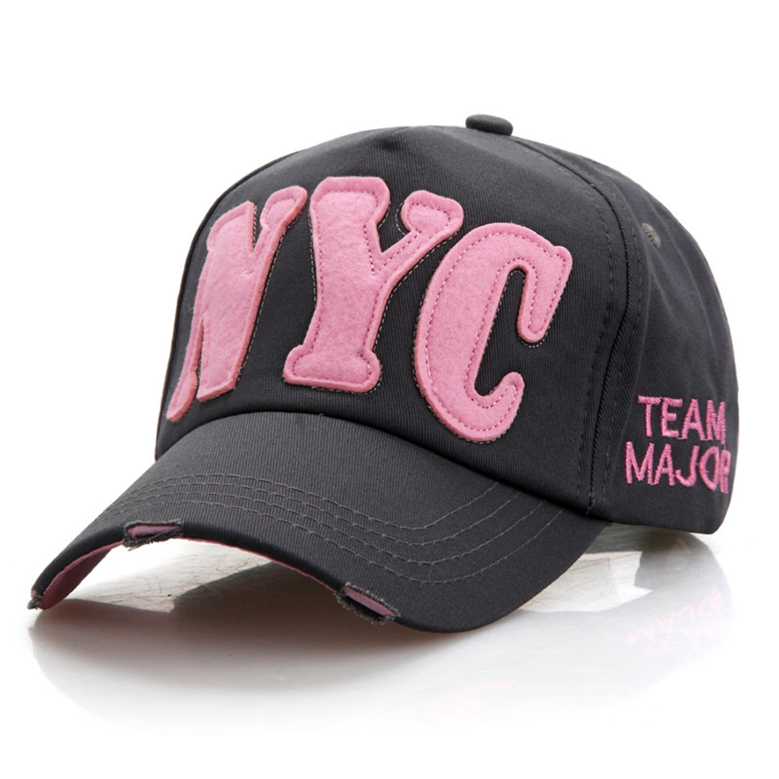 thumbnail image 2 of Gorra de béisbol unisex con letras NYC: gorra ajustable para deportes de primavera-verano y ropa informal, 2 of 4